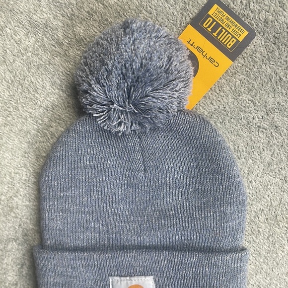 - ✖️NEW STOCK ⭐️ BLUE SLATE POM CARHARTT  hat …NEW - Picture 4 of 7